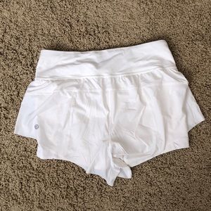 White Lululemon Shorts